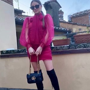 NWT Zara Tulle Swiss Dot Dress, Small